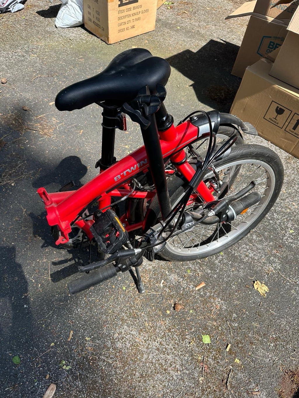 B’Twin Tilt 120 Folding Bike 20” Wheels 6 Speed Bicycle Decathlon Compact Bike