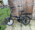 Ecosmo 20 in Folding Bike Black, Rear Rack, Mudguards, Reflectors