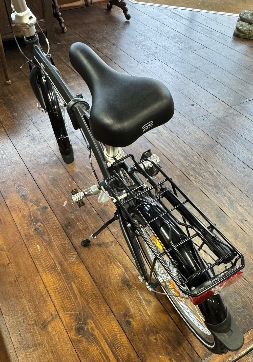 Denver Classic 001 Folding Bike 7 Speed with Lights, Rack and Mudguards