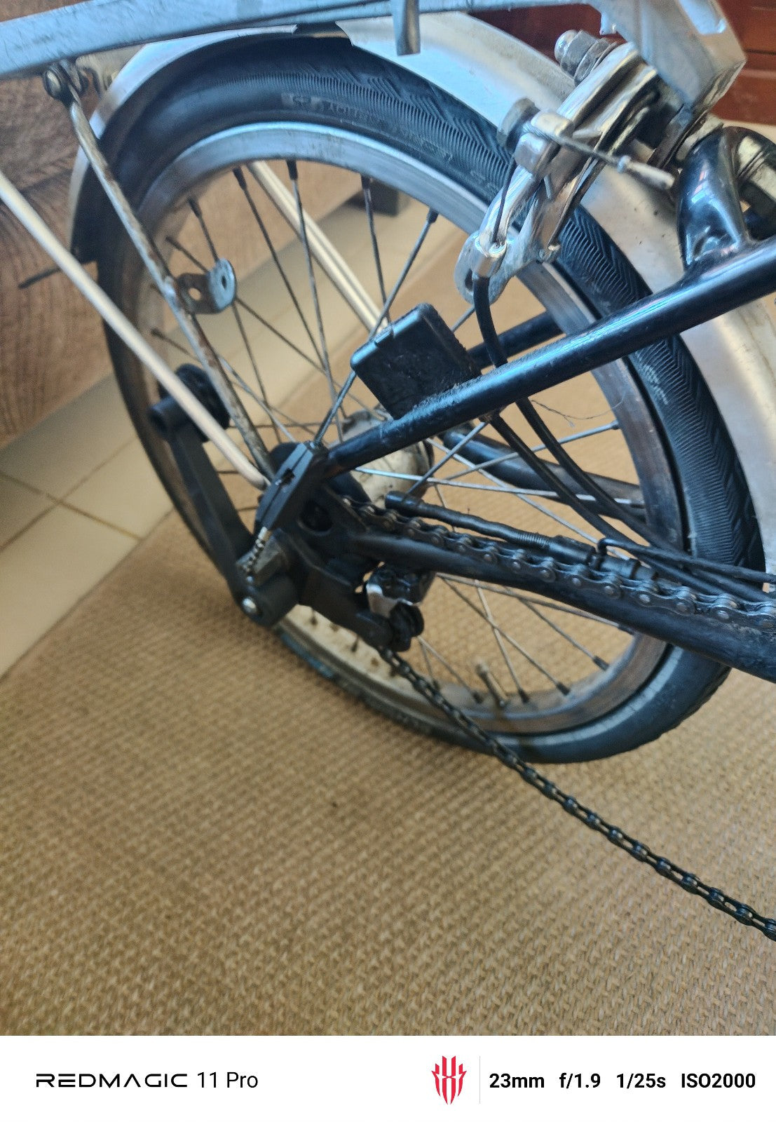 Brompton Folding Bicycle 3 speed rear rack and grip handle bars