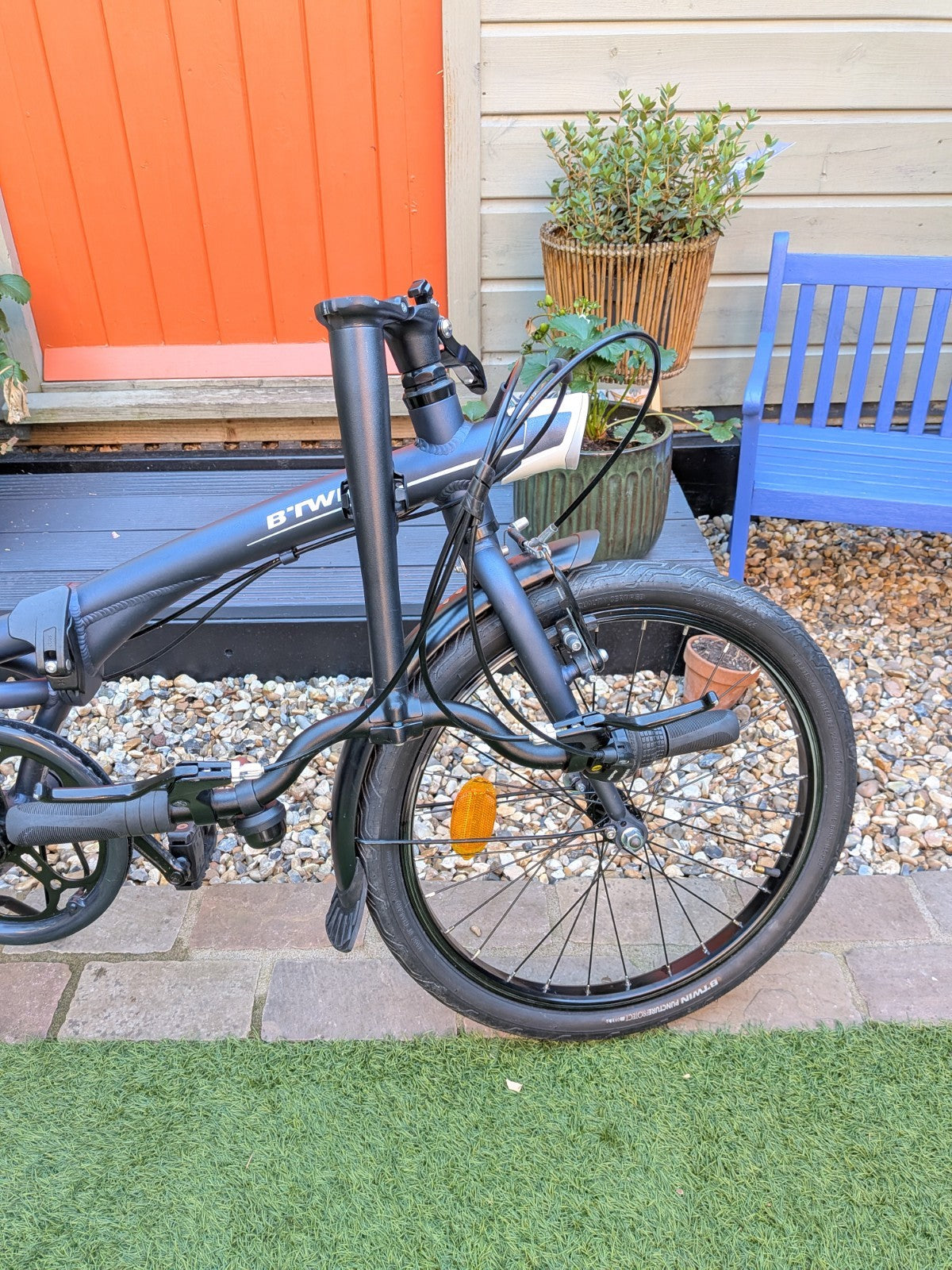 BTWIN Tilt 500 Folding Bike 20-inch Blue Great Condition