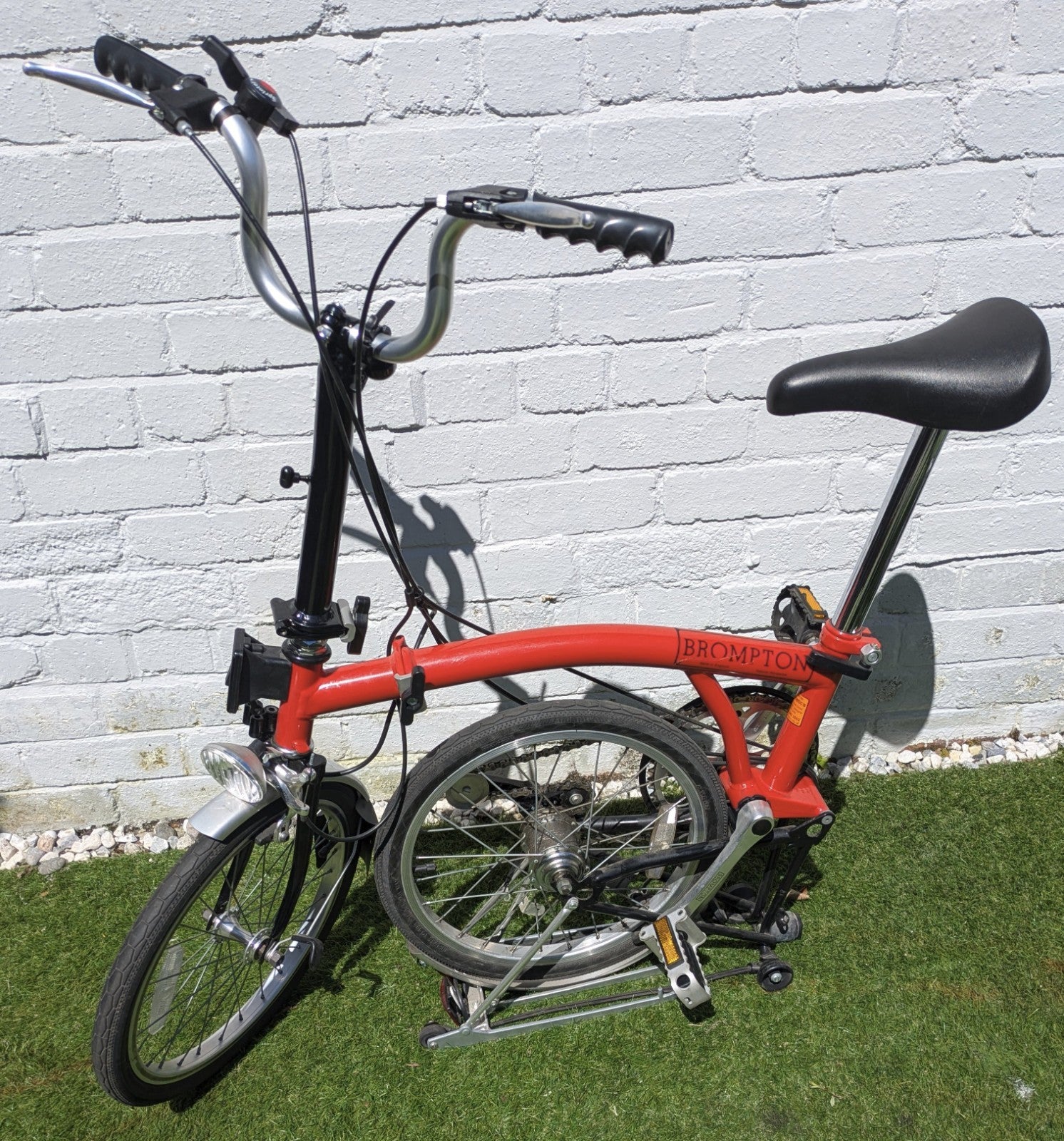 1999 Brompton T5 5-Speed Folding Bicycle – Red/Black (Original Setup)