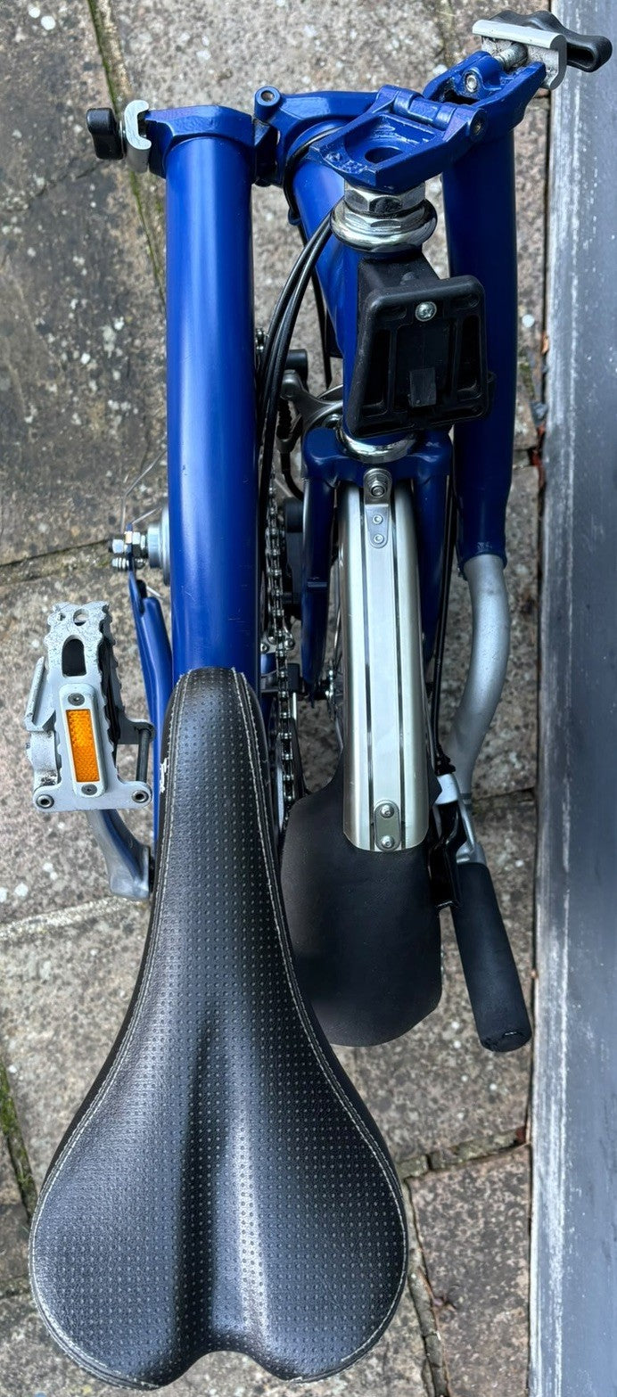 Brompton M6L C Line 6 Speed Folding Bicycle in Cobalt Blue Excellent Condition