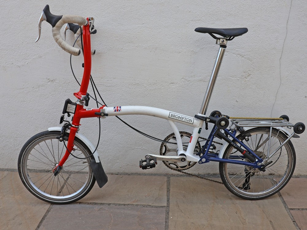 Brompton Bike extensively modified for touring