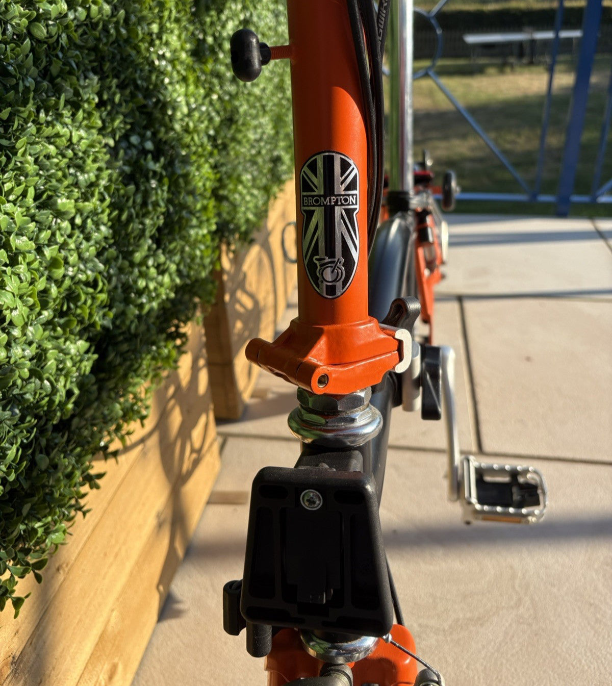 Brompton S6L 2014 6-Speed Folding Bike - Orange & Black - Very Good Condition