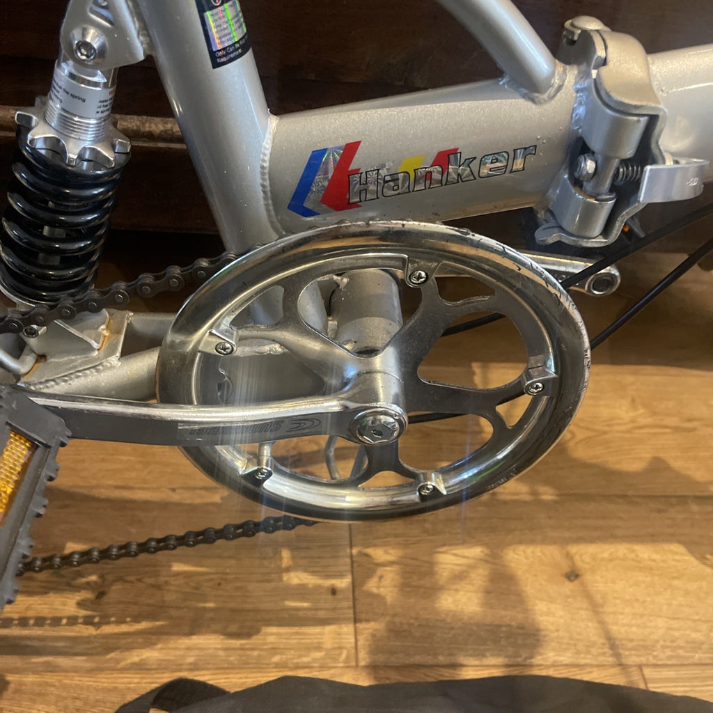 Hanker Aomeisi Folding Bike Rear Suspension Five Speed Rear Rack Bike In A Bag