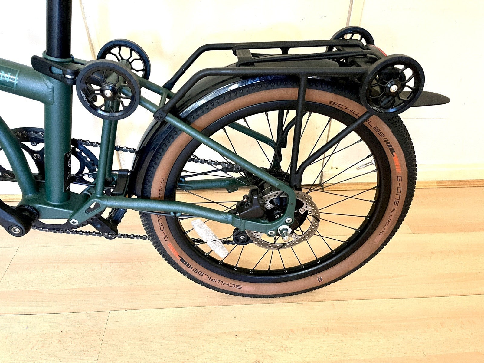 Brompton G Line with Roller Frame - 8-speed, Forest Green, Large