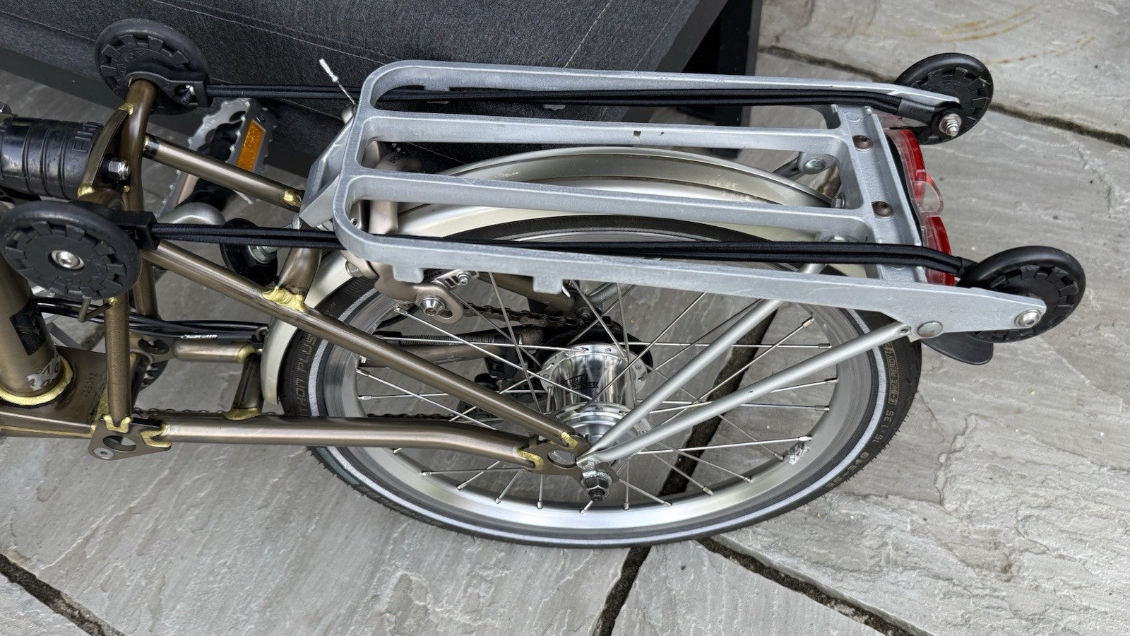 Brompton Gold Lacquer Limited Edition Bike - 6-Speed 2014 Fully upgraded