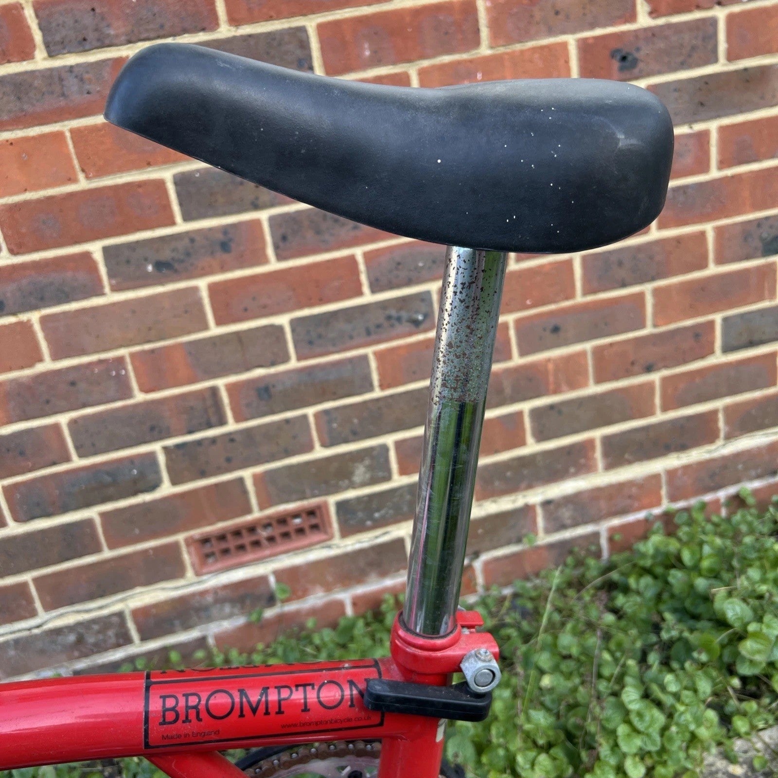 Brompton Bike Red.  Model L3.   Year 2004.  Poor Condition .