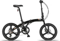 Folding Bike 20" Aluminum Frame, Disc Brakes, 6-Speed, Lightweight & Portable