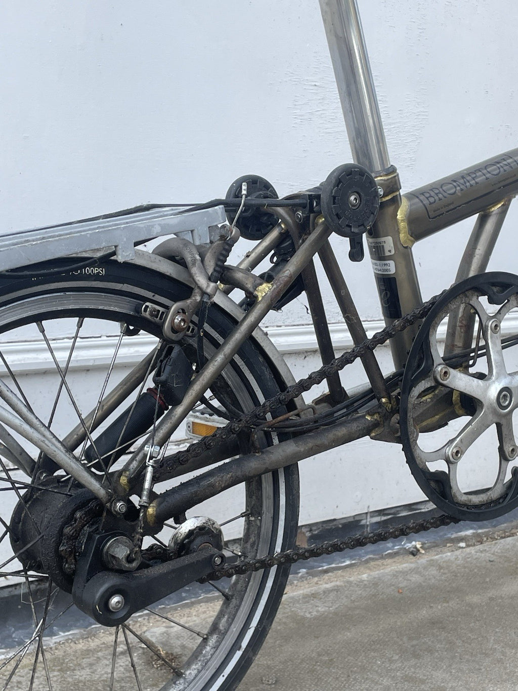 Brompton S3R 3-Speed Folding Bike - Raw Lacquer