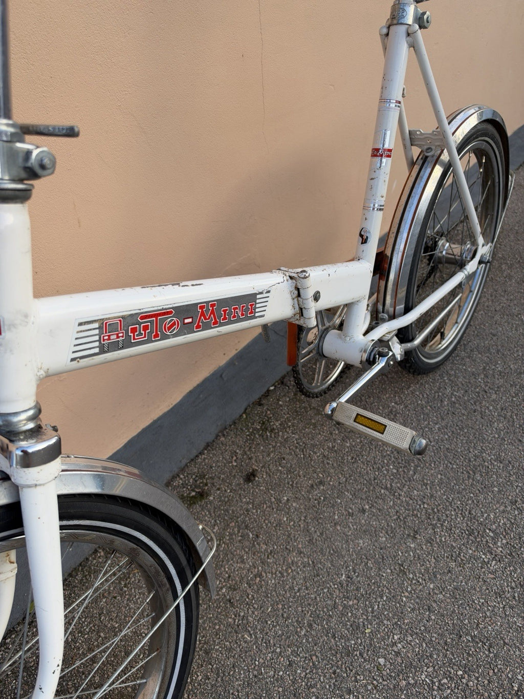 Vintage 70’s Auto-Mini Folding Bicycle Bike Cycle Fold Up Folder Compact London