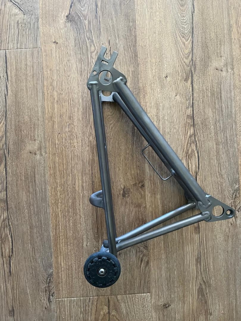 Original Brompton titanium rear triangle