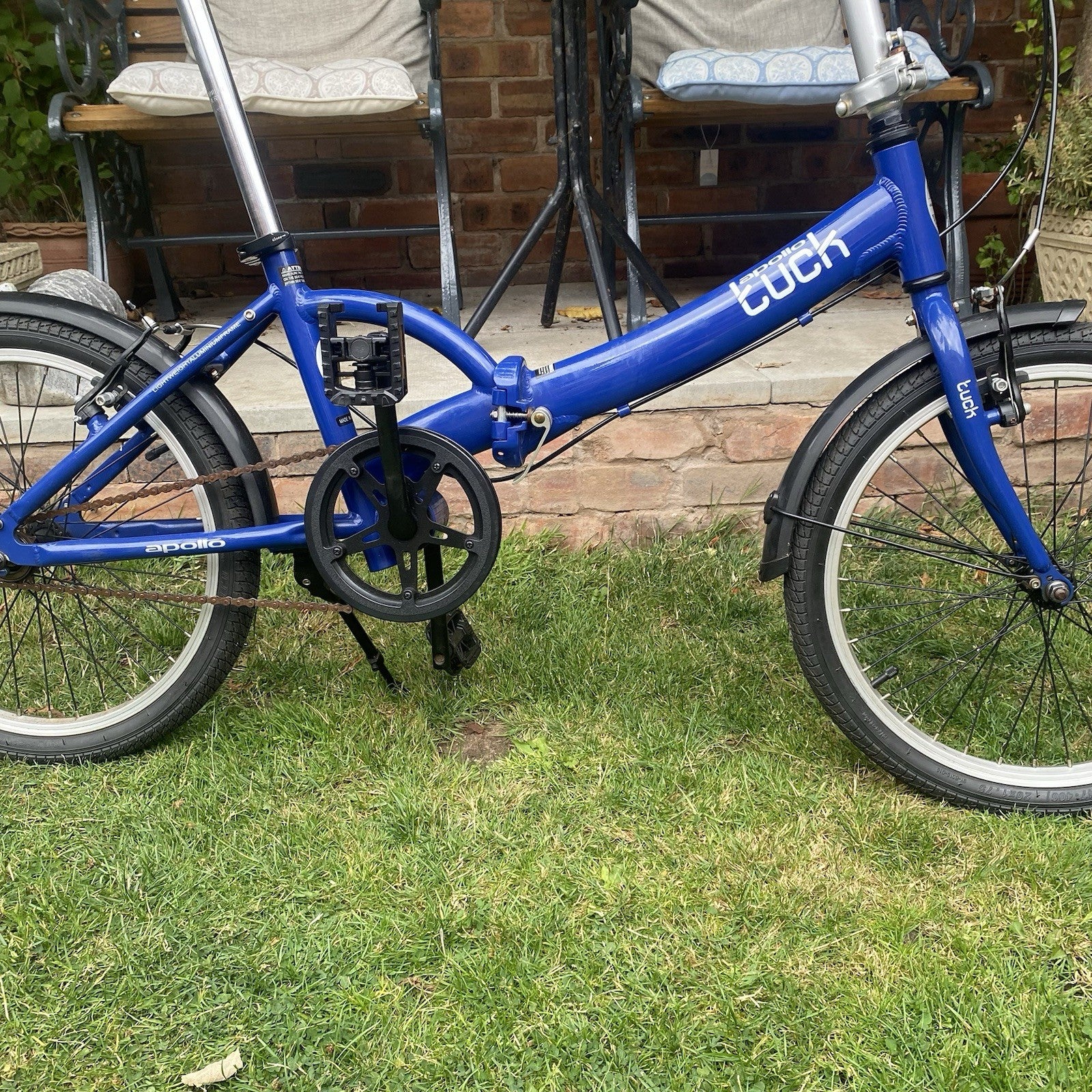 Apollo Tuck 20'' Lightweight Folding Bike Single Speed Blue