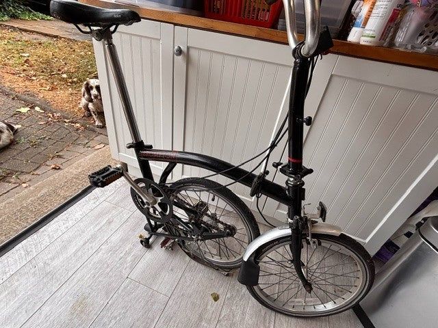 Brompton Folding Bike - 3 Speed -  Elderly and needs some love and attention