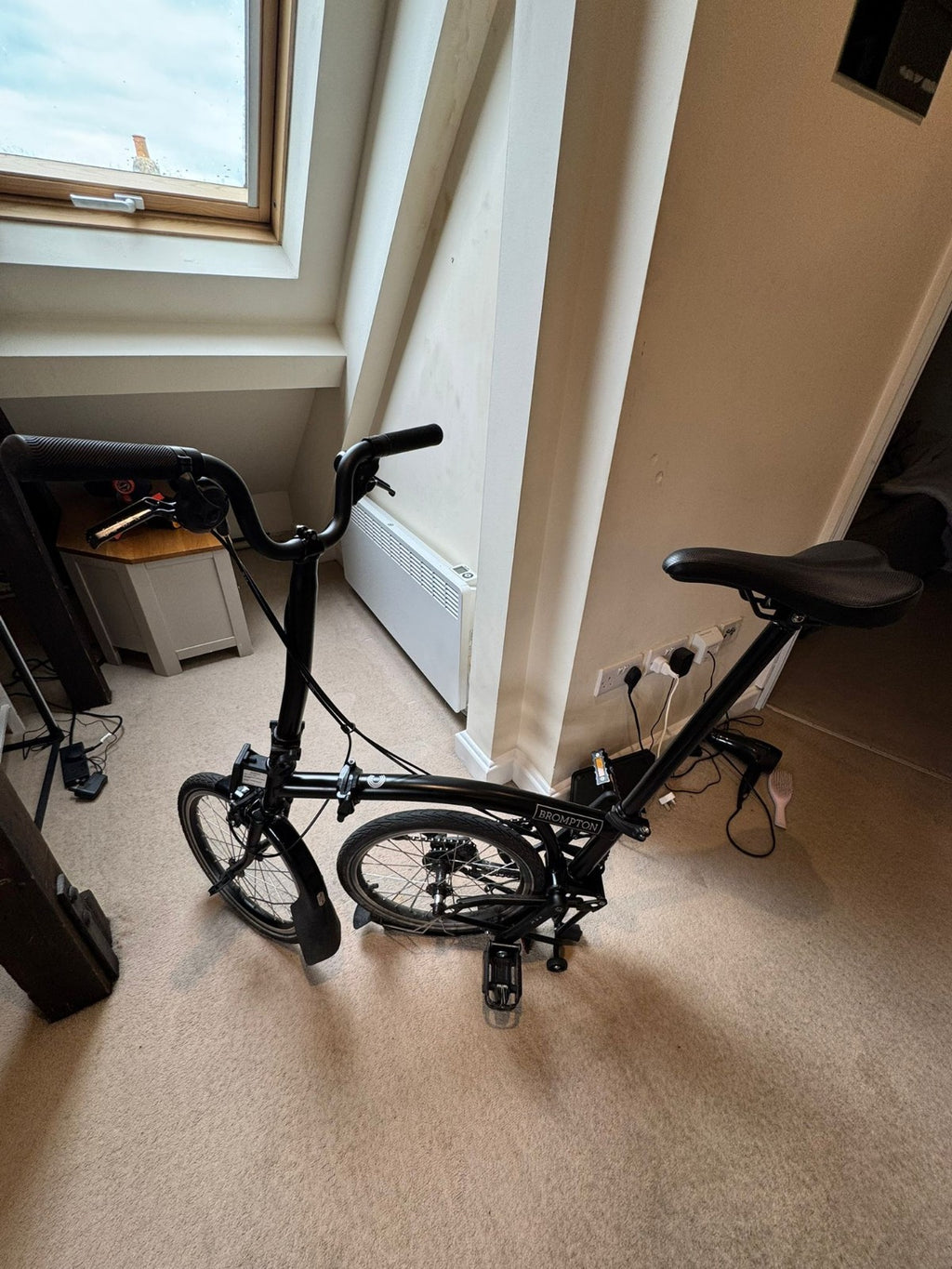 Brompton C Line High Handlebar Folding Bike 2024 Matt Black