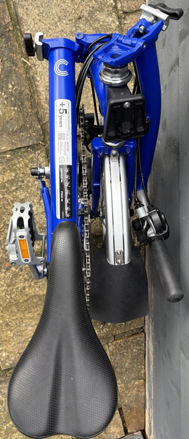 Brompton C Line 6 Speed Urban Folding bicycle in Piccadilly Blue - NEW UNUSED