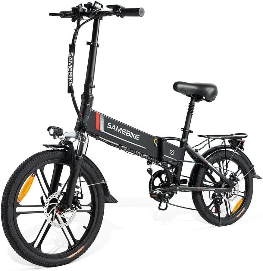 20" Portable Commuter Bike 60Nm 48V 10.4A  Folding City Bike 7 Speed -XD30BL new