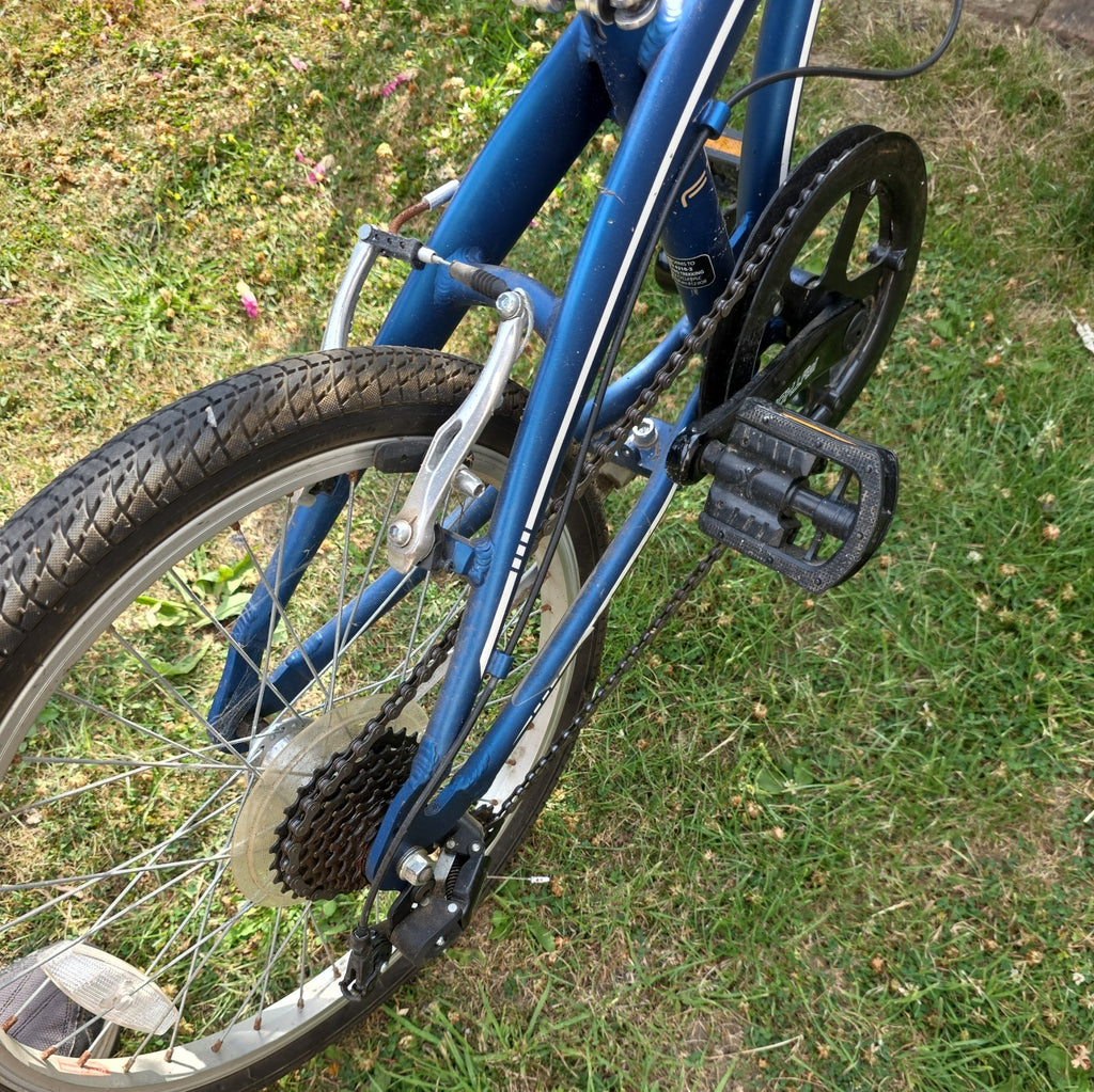 PYTHON  F1 Alloy Folding Bike 7 Speed blue Used