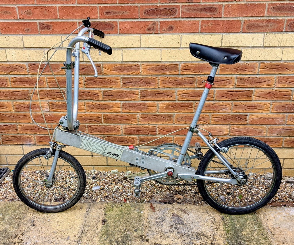 Vintage Aluminium Bickerton Portable Folding Bike Compact Portable & Carry Bag
