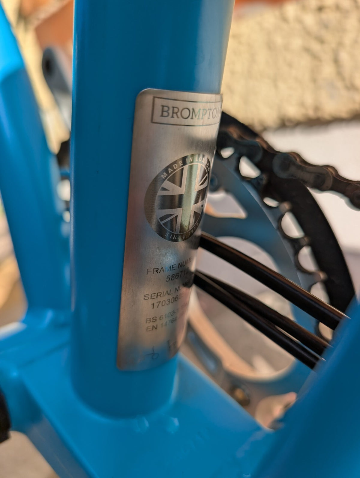 Brompton 2018 6SL Lagoon Blue - Folding Bike - Good Condition