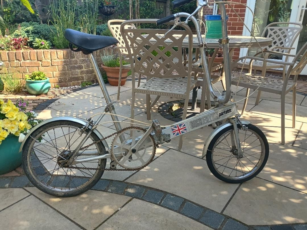 Bickerton Portable Folding Bicycle 3-Speed Classic 1970s Vintage Aluminium Bike