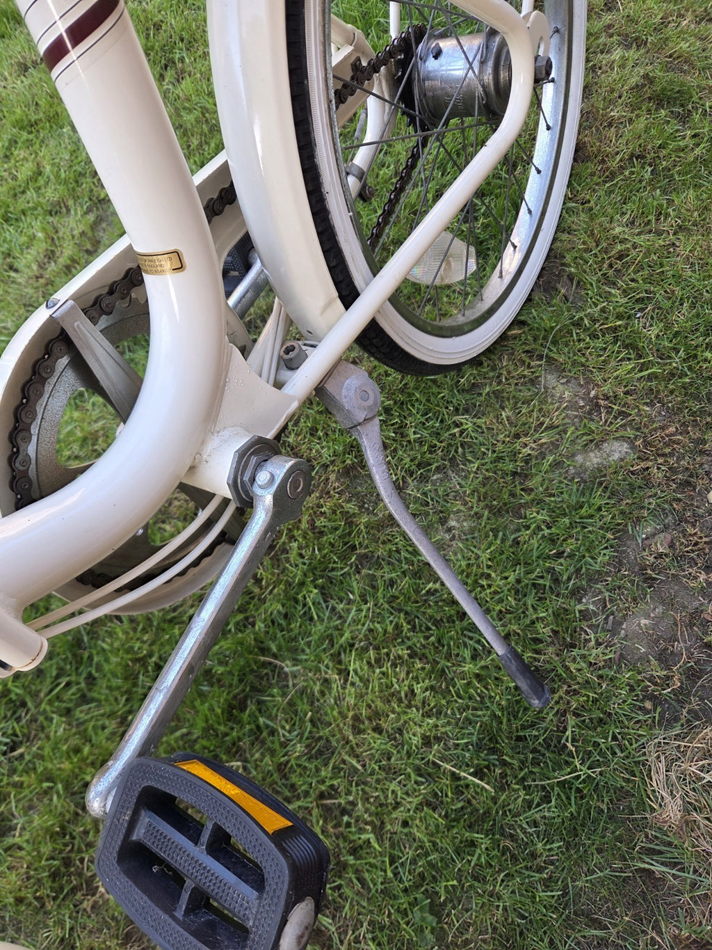 Raleigh Compact Vintage Folding Bike Bicycle Retro Cream White