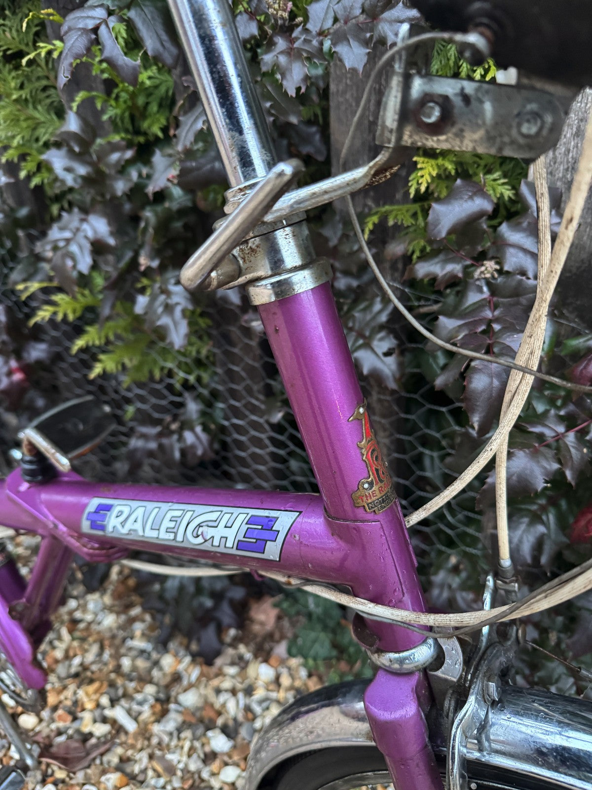 RALEIGH STOWAWAY FOLDABLE SHOPPER BICYCLE BIKE - 3 SPEED SA HUB - PURPLE