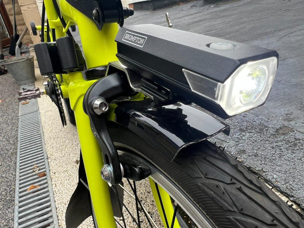 Brompton C Line 6 Speed folding bicycle - Lime green 2023 with extras
