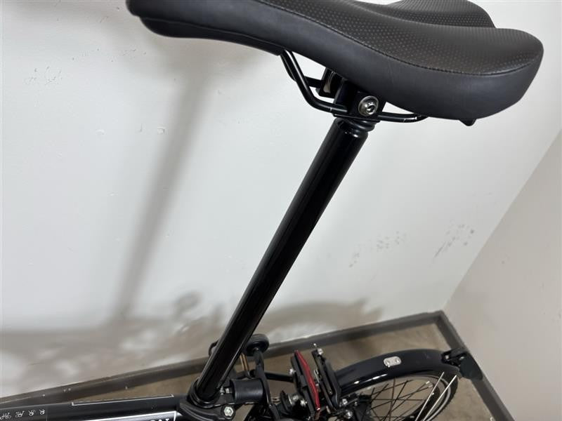 Brompton C Line 6 Speed 2023 Mid Handlebar Folding Bike - Matt Black