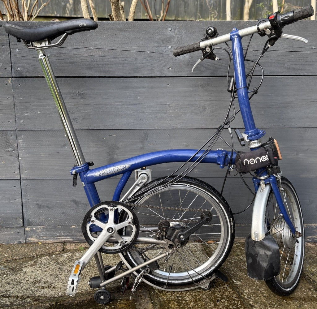 Brompton S6L-X Titanium Nano Electric Assist Folding bike C Line Urban - Used