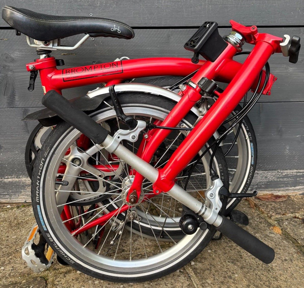 Brompton S2L Folding Bike 2 Speed C Line Urban Low in Red