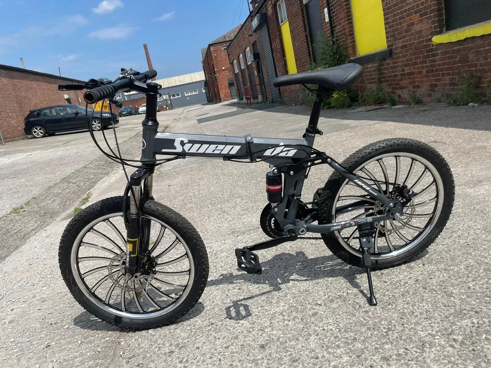 New 20 26 Inch Bike Mountain Folding 21-Speed Bike Adult bicycle Dual Suspension