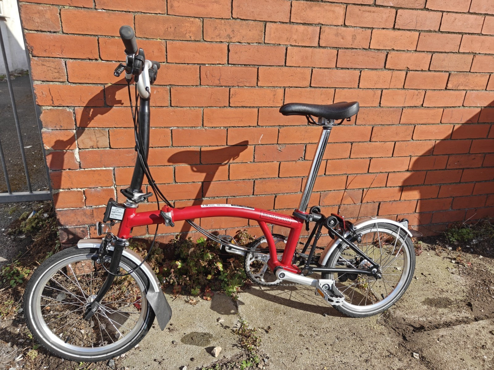 Brompton C Line folding bicycle 2022 Serial 2203020006 Red + Bags + Accessories