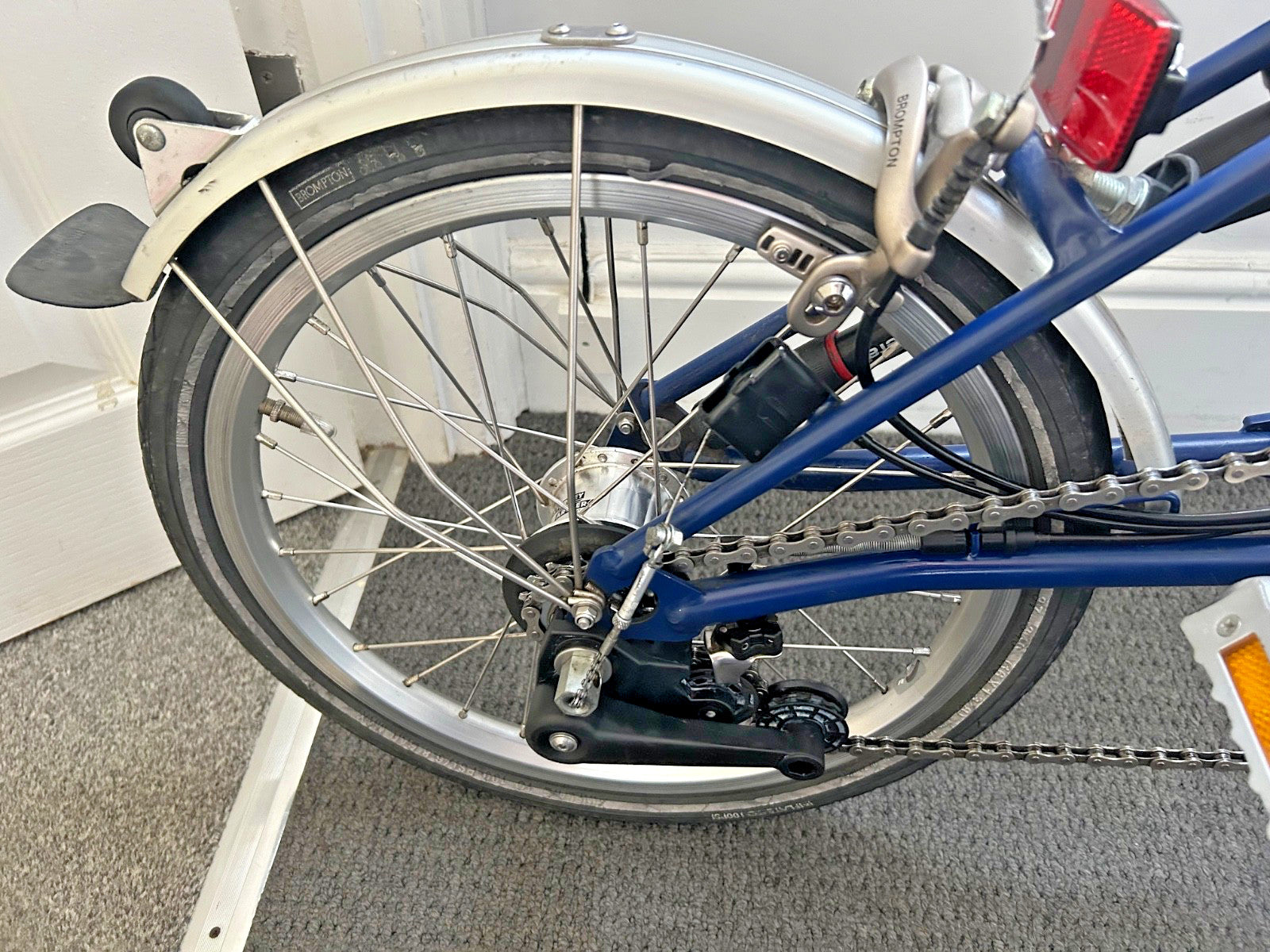 Brompton M6R in Cobalt Blue Folding bike C Line