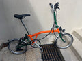 brompton folding bike M6L  two tone