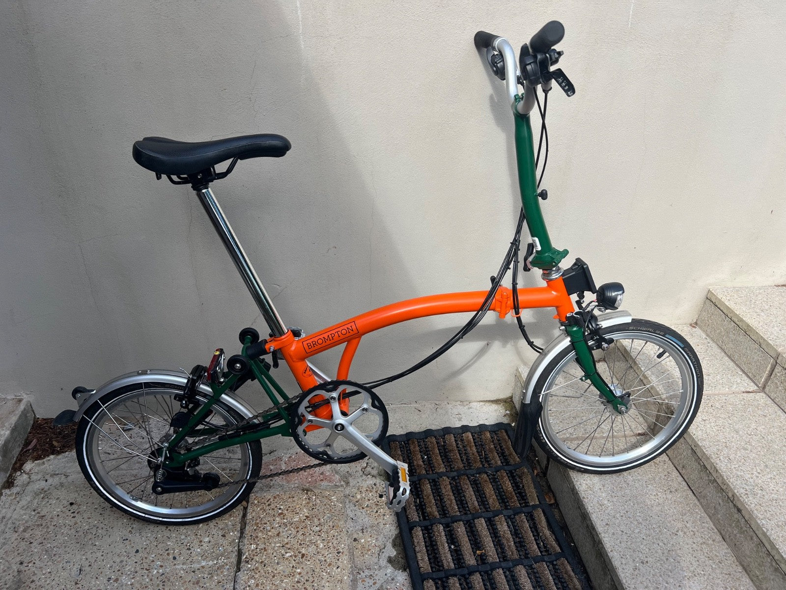 brompton folding bike M6L  two tone