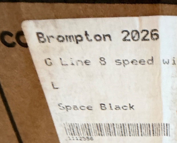 Brompton G Line with Roller Frame - 8-speed - LARGE Space Black - NEW RRP £2749