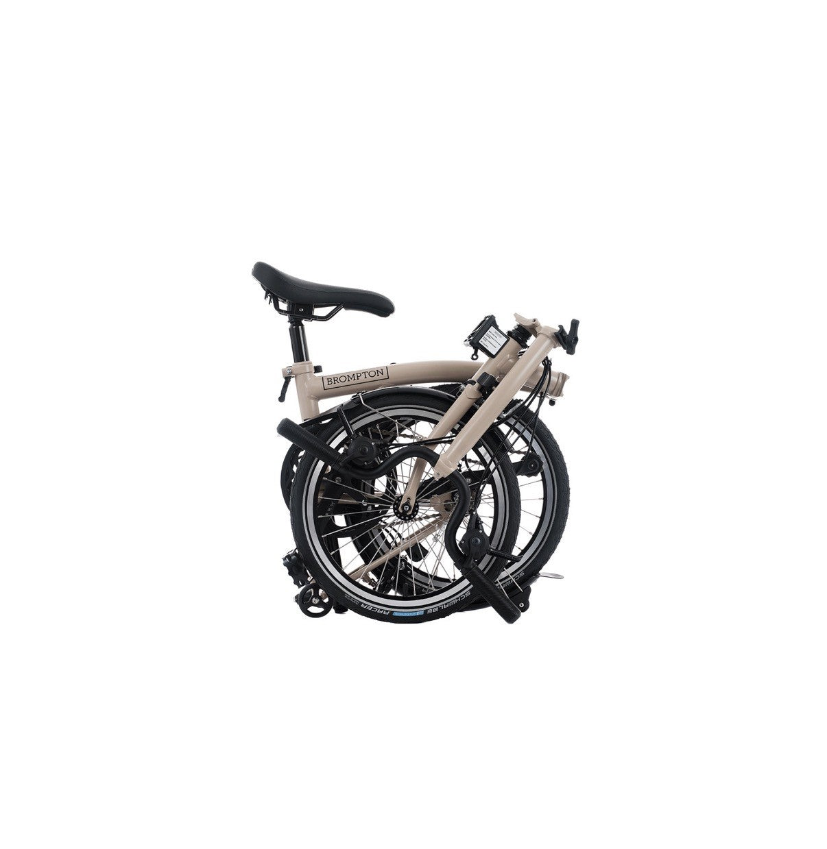 Brompton C Line Folding Bike 6-Speed Colour Dune Sand Handlebars Mid Bar