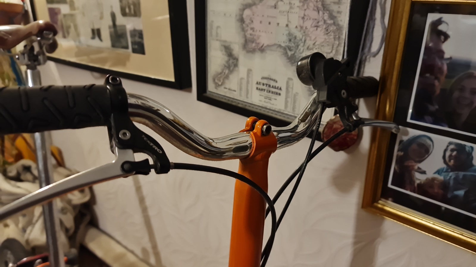 Brompton Orange 2 Speed S2L - International Post. Brooks Saddle Folding UK