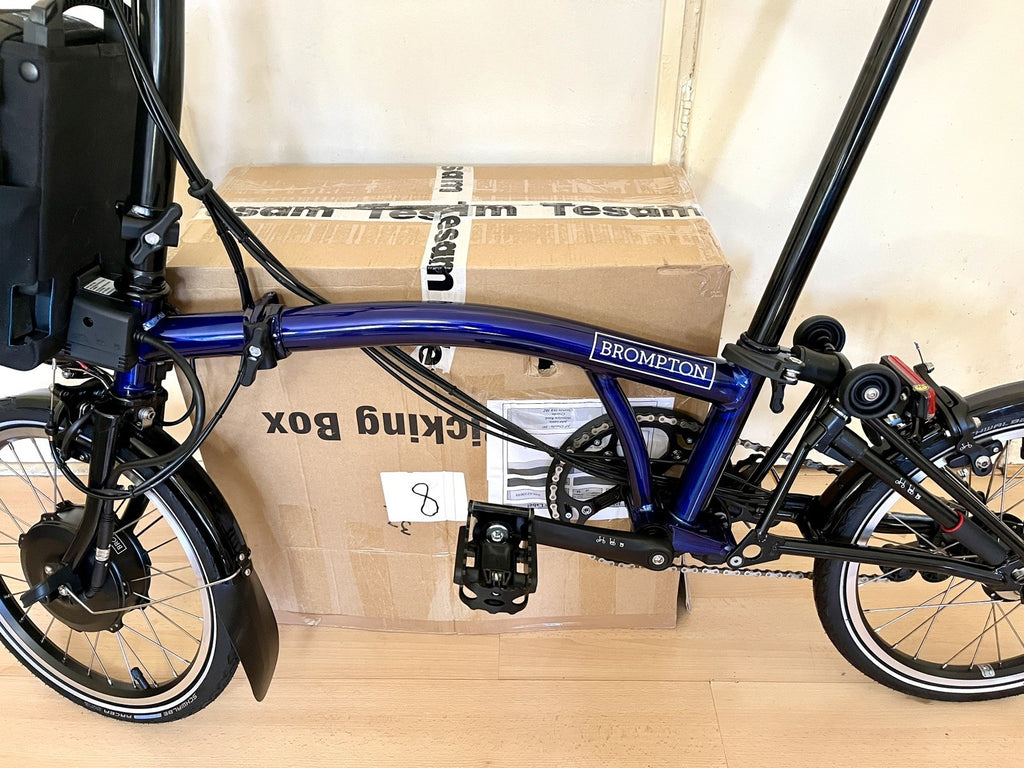 Brompton Elec C Line Explore 6 Speed - Bolt Blue / Black New