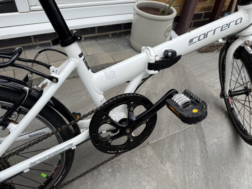 Pair of Carrera Transport not transit Folding Bikes aluminium frames