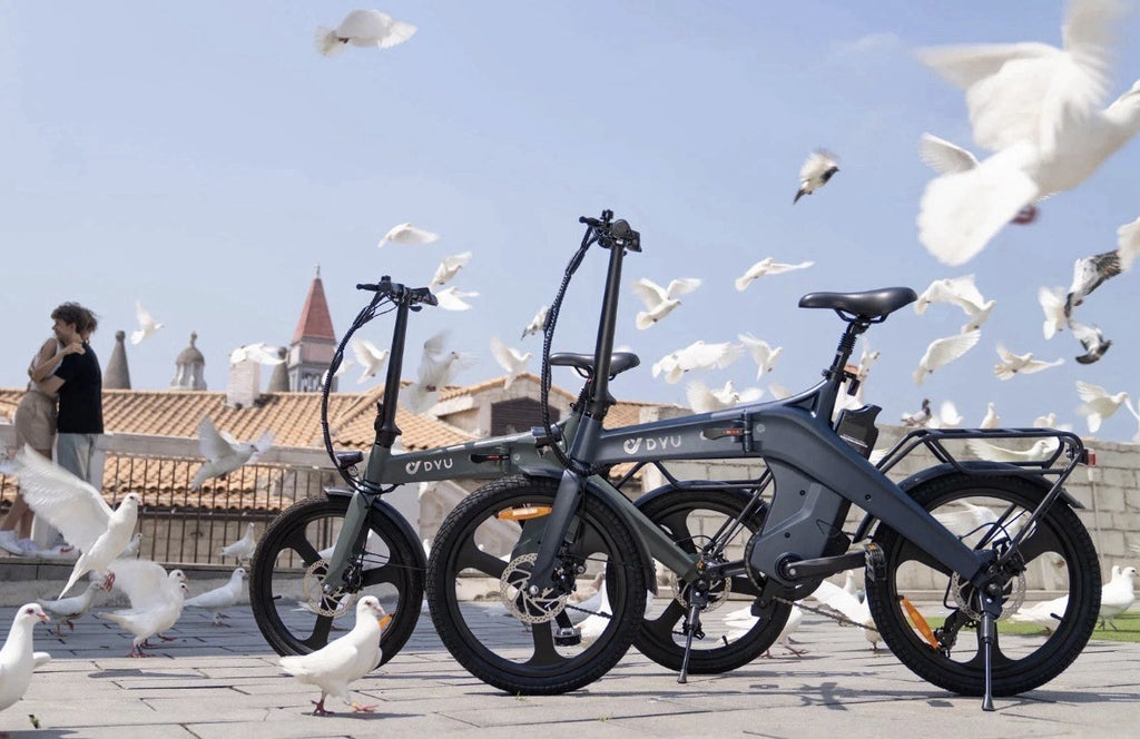 DYU 20” BIKE FOLDING SHIMANO 7s 36V10AHX250 MAGN ALLOY 22.5Kg CITY BIKE PAS