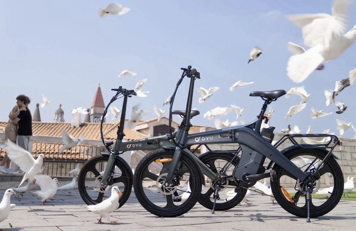 DYU 20” BIKE FOLDING SHIMANO 7s 36V10AHX250 MAGN ALLOY 22.5Kg CITY BIKE PAS
