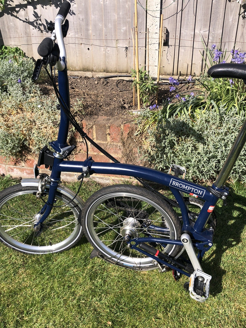 brompton folding bike 6 speed c line