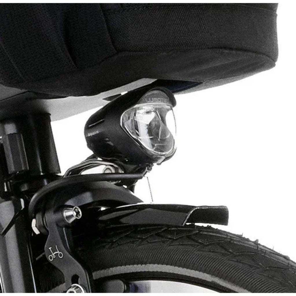 Brompton C Line Explore Elctrc Bike 2025 12-Speed, Roller Frame, Mid Ocean blue