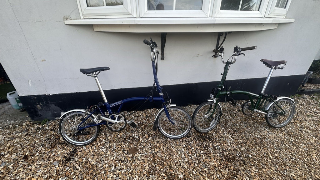 Pair Of Bromptons Folding Bikes