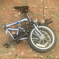 Reflex 100 Folding Bike Grey 1 Speed Flat Bar V-Brakes Vintage
