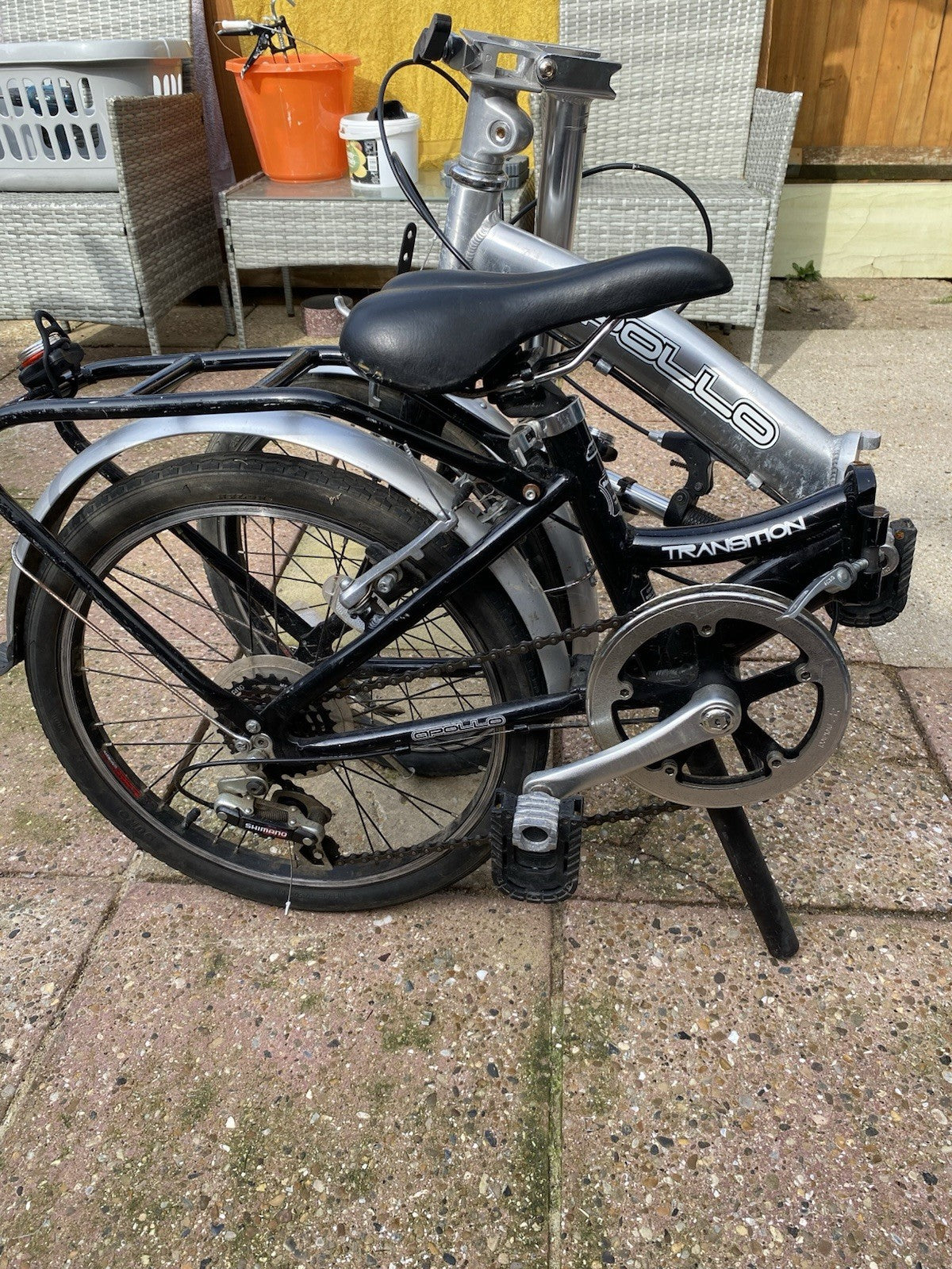 Apollo Transition 6-Speed Quick Easy Fold-Up Bike, Good Condition