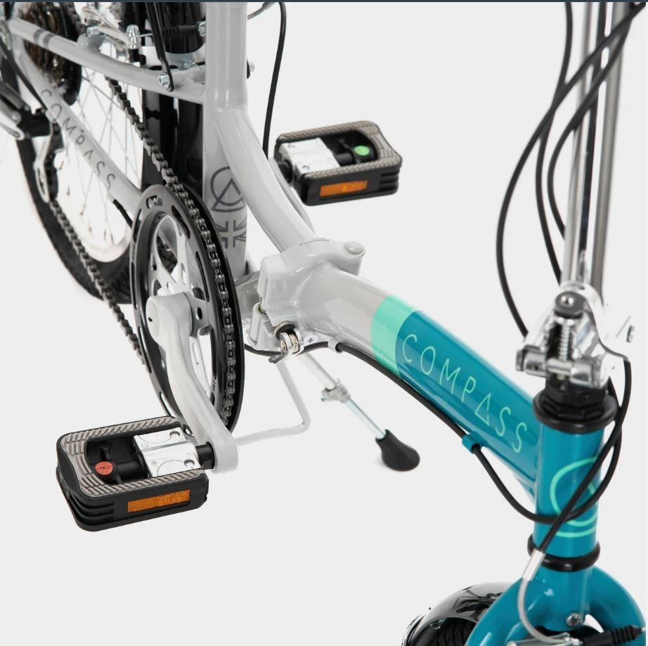 Compass 'Northern' Folding Bike - Blue/White